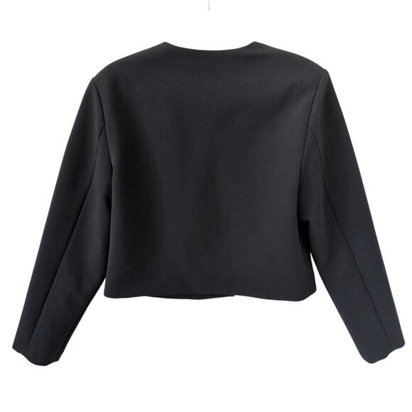 Abercrombie & Fitch Collarless Black Jacket size M - Picture 2 of 4